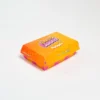 Nuggets packaging in the form of a fast-food box from the Sweetlaces coloured laces brand.