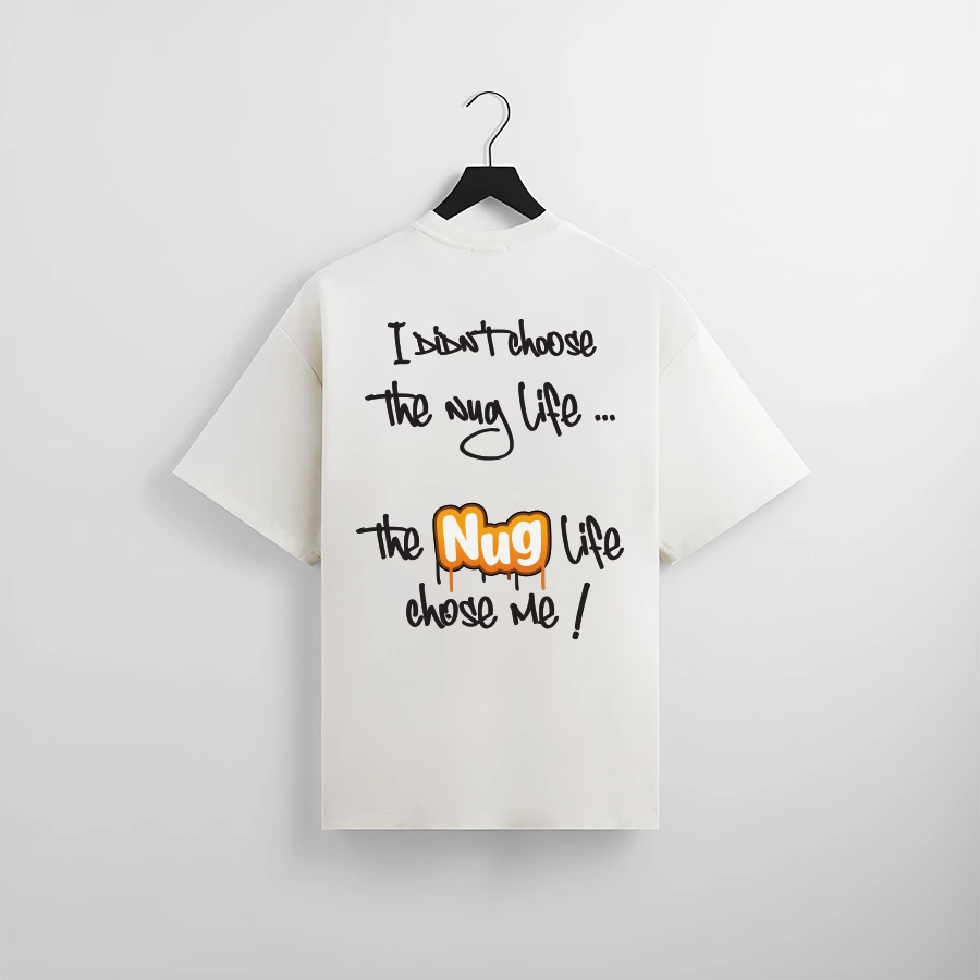 Iconic Sweetlaces T-shirt with printed Nug Life Nuggets slogan