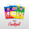 Pack Cocktail composé de 3 lacets de couleur en dégradés Sweetlaces